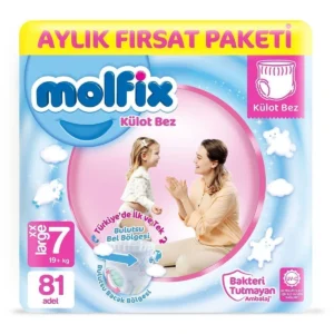 Molfix Külot Bez 7 Beden XX Large Aylık Fırsat Paketi 81 Adet